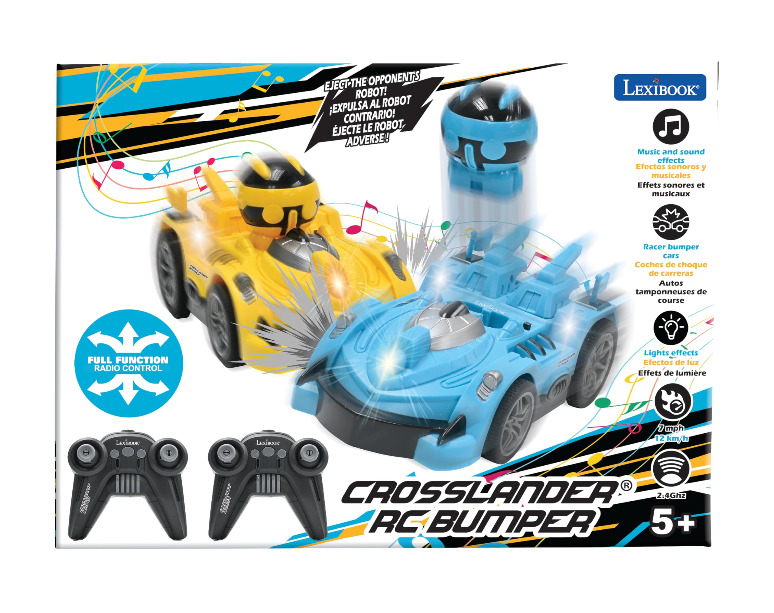 ホビーラジコン DUAL RIDER Amazon.com: LEXiBOOK, Crosslander® RC Bumper, Set of 2 Radio